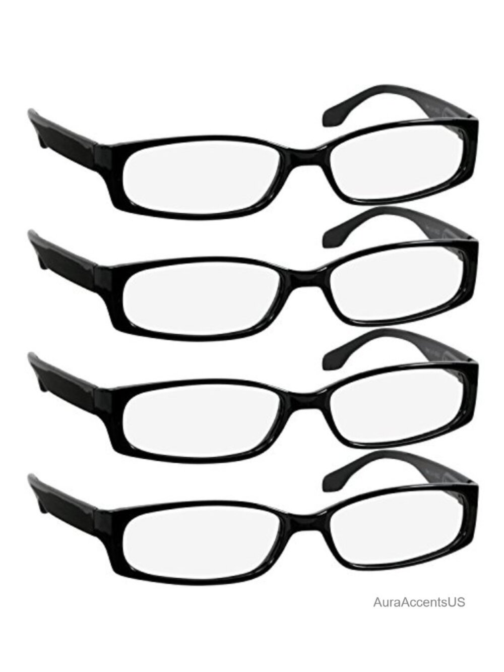 Rectangular Reading Glasses with Polycarbonate Frames